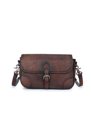 Retro Genuine Leather Satchel Purse Leather Satchel Crossbody Bag Womens 