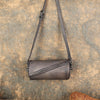 grey Small Leather Barrel Crossbody Bag Purse Vintage Leather Barrel Bag Womens 