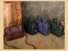 Women's Boston Bag genuine Leather Boston Bag Small Leather Bags Boston 