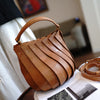 Genuine Leather Bucket Basket Bag