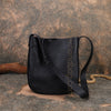 Women's Black Leather Hobo Shoulder Bag Genuine Leather Hobo Purses hobo crossbody leather purse