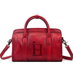 Genuine Leather red Satchel Handbag Women's Satchel Handbags 