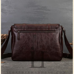 Genuine Leather Satchel Messenger Bag Womens Brown Leather Satchel 