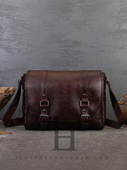 Genuine Leather Satchel Messenger Bag Womens Brown Leather Satchel 