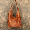 Distressed Leather Hobo Bag Genuine Leather Hobo Purses Soft Leather Slouchy Hobo Bag 