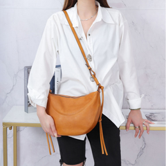 Small Hobo Bag Leather Hobo Crossbody Women's Leather Hobo Bags 