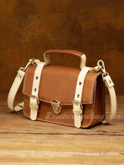 Small Leather Satchel Bags For Men Genuine Leather Mens Crossbody Bag Mens Leather Bag Small 