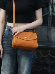 Small Leather Satchel Cross Body Satchel Women's Satchel Purse 