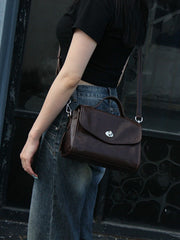 Small Leather Satchel Cross Body Satchel Women's Satchel Purse 