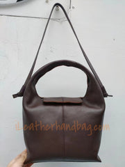 Small Leather Tote Bag Small Brown Leather Crossbody Purse Small Leather Purse For Ladies - iLeatherhandbag