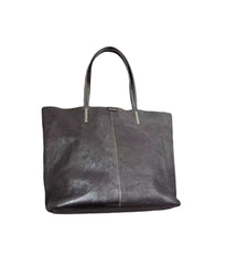 Black Genuine Leather Tote Bag Genuine Leather Women Tote Bag With Zipper - iLeatherhandbag
