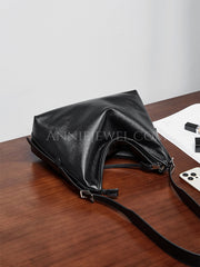Genuine Leather Hobo Bags For Women Slouchy Leather Hobo Cowhide Hobo Purse - iLeatherhandbag