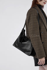 Genuine Leather Hobo Bags For Women Slouchy Leather Hobo Cowhide Hobo Purse - iLeatherhandbag