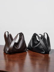Genuine Leather Hobo Bags For Women Slouchy Leather Hobo Cowhide Hobo Purse - iLeatherhandbag