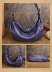 Women's Genuine Leather Hobo Sling Bag Soft Leather Slouchy Hobo Bag