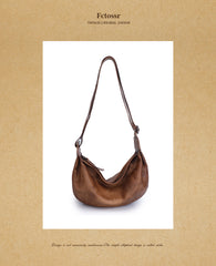 Women's Genuine Leather Hobo Sling Bag Soft Leather Slouchy Hobo Bag