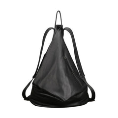 Triangle Genuine Leather Backpack Bag Leather Rucksack Bag 