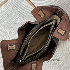 Genuine Leather Tote Vertical Leather Tote Bag Tall Leather Tote Womens - iLeatherhandbag