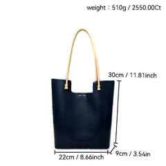 Genuine Leather Tote Vertical Leather Tote Bag Tall Leather Tote Womens - iLeatherhandbag