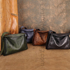 Women's Black Leather Hobo Shoulder Bag Genuine Leather Hobo Purses 