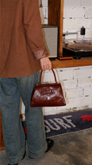 Vintage Style Leather Handbag For Women