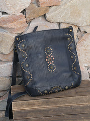 Black Studded Hobo Bag Western Studded Hobo Bag Purse DD