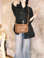 brown Small Hobo Bag Leather Small Hobo Crossbody Bag Hobo Small Crossbody Womens 