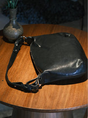 Wome's Small Leather Hobo Bags With Zipper Small Hobo Shoulder Bag 