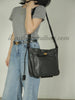 Women's Black Leather Hobo Shoulder Bag Genuine Leather Hobo Purses