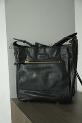 Women's Black Leather Hobo Shoulder Bag Genuine Leather Hobo Purses