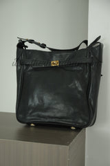 Women's Black Leather Hobo Shoulder Bag Genuine Leather Hobo Purses