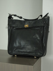 Women's Black Leather Hobo Shoulder Bag Genuine Leather Hobo Purses