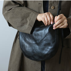 black hobo leather purse