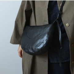 black hobo purse leather