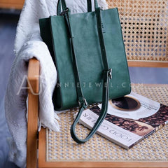 Women's Small Leather Tote genuine leather tote purse