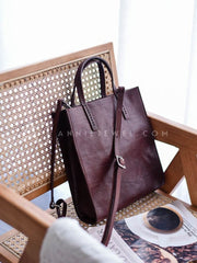 Women's Small Leather Tote genuine leather tote purse