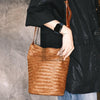 Women's Woven Leather Hobo Bag Leather Woven Hobo Bag Hobo Crossbody Leather 