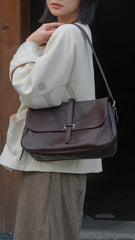 Ladies Leather Satchel Bag Brown Leather Satchel Bag Soft Leather Satchel 