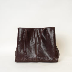 brown Leather Tote Real Leather Tote Bag Genuine Leather Tote Bag With Zipper Womens - iLeatherhandbag