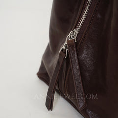 Details of Black Leather Tote Real Leather Tote Bag