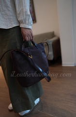 The Leather Small Tote Bag With Leather Straps For Womens Small  Leather Tote Handbags - iLeatherhandbag