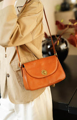 Genuine leather satchel bag ladies Leather Crossbody Satchel womens