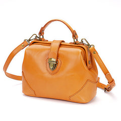 Small Leather Doctors Bag Purses For Women