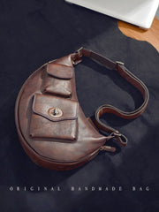 Men's Leather Sling Bag Men Leather Genuine Leather Sling Bag Men 