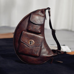 Genuine Leather Sling Bags For Men Leather Sling Bag Mens 