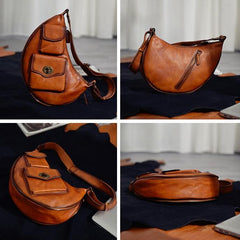 Men's Leather Sling Bag Men Leather Genuine Leather Sling Bag Men 