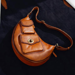 Genuine Leather Sling Bags For Men Leather Sling Bag Mens 