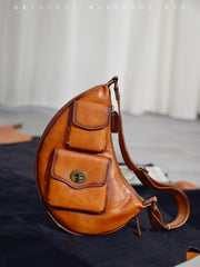 Men's Leather Sling Bag Men Leather Genuine Leather Sling Bag Men 