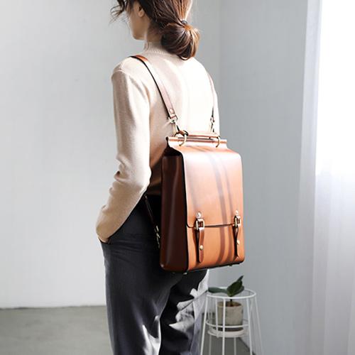 14" Womens Structured Satchel Backapck Bag