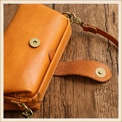 Handmade Small Phone Leather Pouch Bags Purses